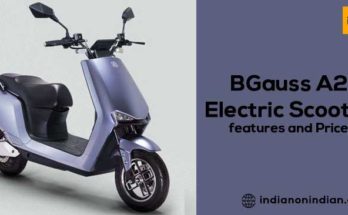BGauss A2 electric scooter features and Price