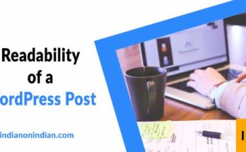 Readability of a WordPress post : Reading ease.