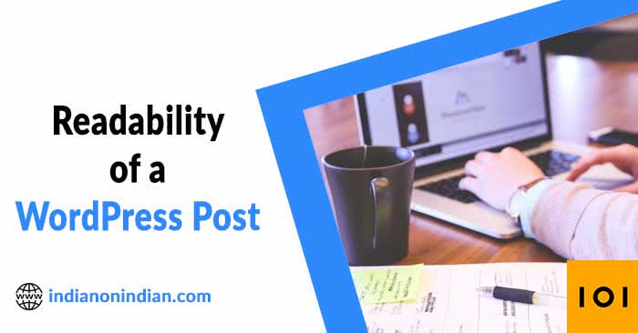 Readability of a WordPress post : Reading ease.